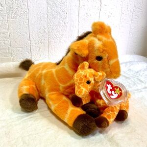 Vintage ❤️Ty Twigs Beanie Baby and Twigs Beanie Buddy SET / NWT 1995/98